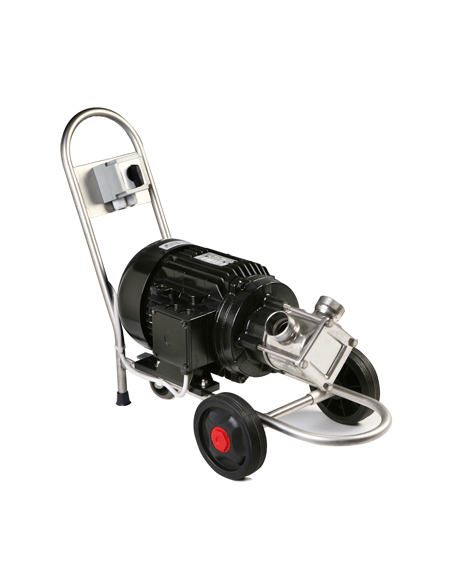 Pompa inox volumetrica autoadescante a girante flessibile serie G Mencarelli